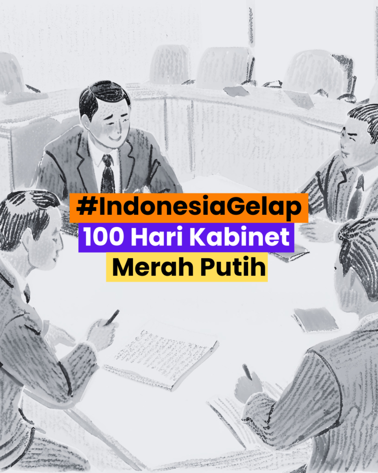 #IndonesiaGelap : 100 Hari Kabinet Merah Putih